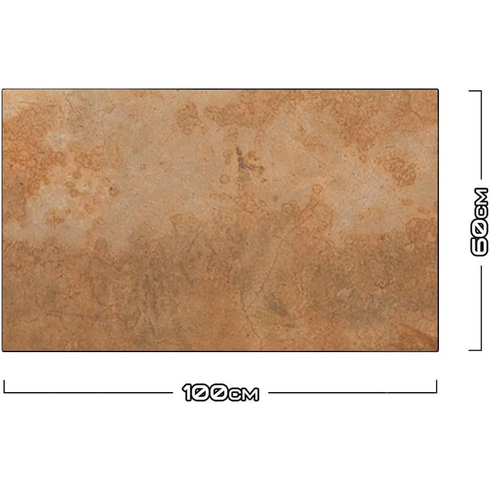 Дизайнерський кухонний фартух з алюмінієвого композиту, кухонний фартух, товщина 3 мм, 60x100 см, (бетонна стіна бежевого кольору)