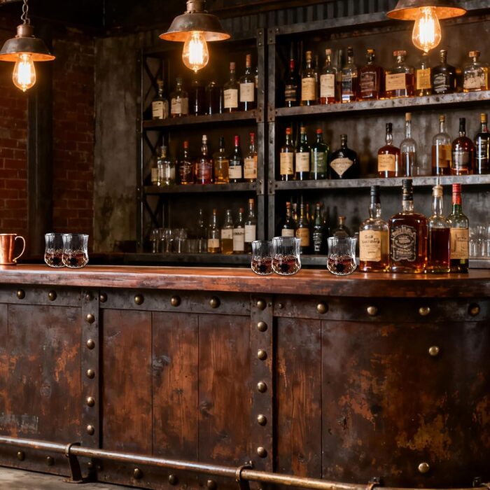 Подарунковий набір для віскі з камінням для охолодження та важкими склянками mkarip