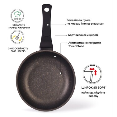 Сковорідка глибока Fissman GRACE 24x7 см (5017)