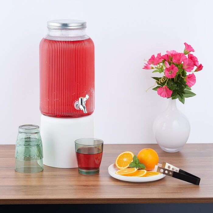 Диспенсер для напоїв з краном та кришкою 5 л Relaxdays