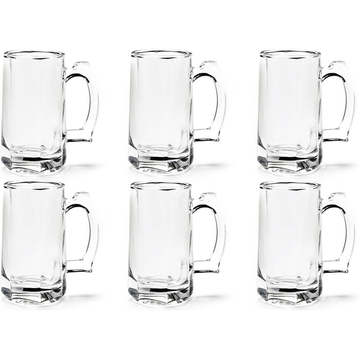 Набір пивних склянок 6 шт 370 мл TUSAPAM