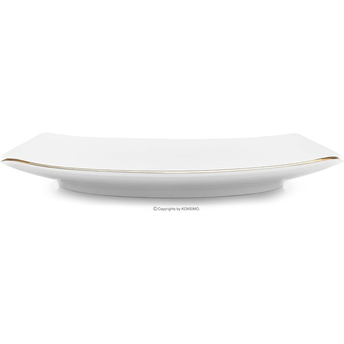 Набор посуды konsimo Combi на 12 персон Набор тарелок CARLINA Modern 36 предметов Столовый сервиз - Сервиз и наборы посуды - Комбинированный сервиз 12 персон - Сервиз для семьи - Посуда Столовая посуда (Комбинированный сервиз 12 шт., Golden Edges)