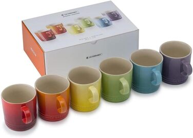 Набор из 6 кружек 350 мл, разноцветный Le Creuset