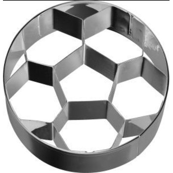 Форма для печенья в виде футбольного мяча большая, 6,5 см, RBV Birkmann