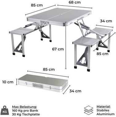 Премиум набор кемпингового стола и стульев wildvival