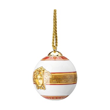 Ялинкова прикраса куля 7,6 см Golden Coin Medusa Amplified Versace