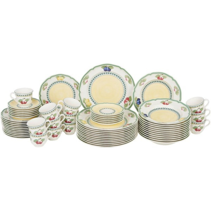 Базовый набор посуды для 12 человек, 60 предметов French Garden Fleurence Villeroy & Boch