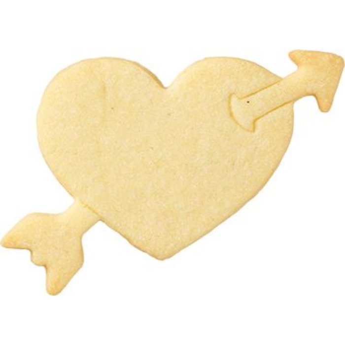 Форма для печива у вигляді серця зі стрілою, 8 см, RBV Birkmann