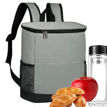 Большой терморюкзак серый Generisch