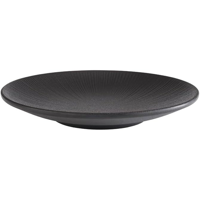 Тарілка APS 85063 NERO, Ø 21 см, висота 3 см, меламін, чорний