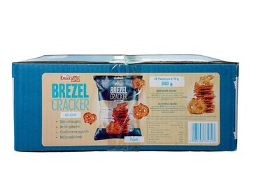 Солоні крекери-кренделі, 28 упаковок по 35 г Hellma