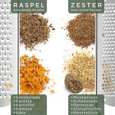 Набір з 2 терток для сиру з нержавіючої сталі з дерев'яними ручками WALDWERK