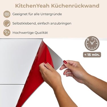 Кухонний фартух 60x250 см, самоклеючий фартух, кухонний фартух, кухонний фасад, самоклеючі кухонні фартухи - Осінь (Білий - Кольори, 80 x 200 см)