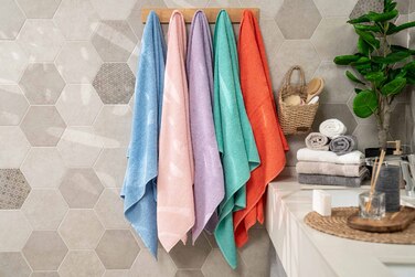 Полотенце махровое Ardesto Benefit, 50х90см, 100% хлопок, голубой