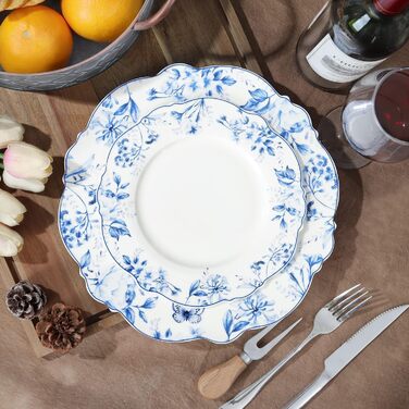 Набір керамічних тарілок з 4 шт 27 см fanquare