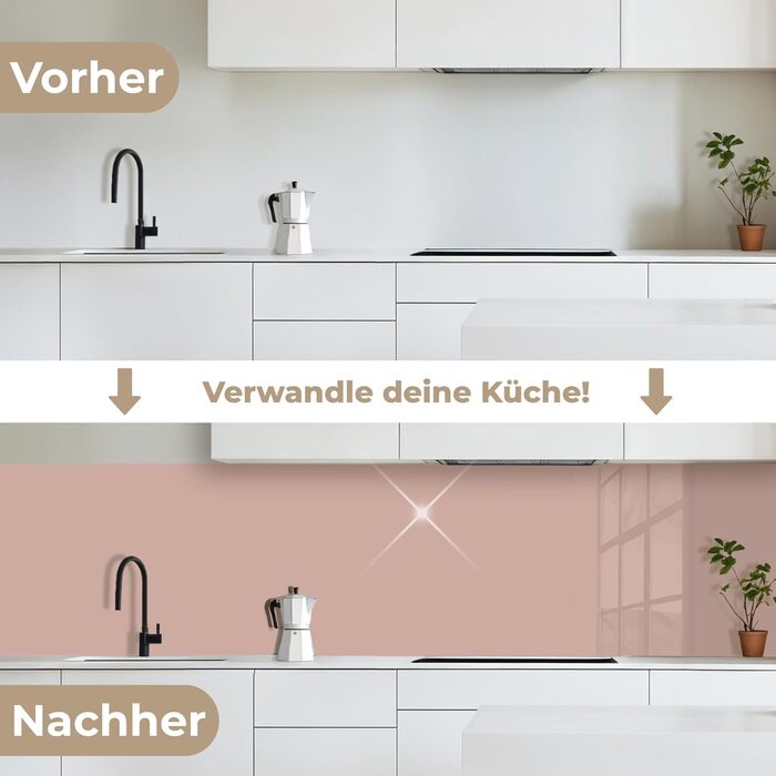 Кухонний фартух 60x250 см, самоклеючий фартух, кухонний фартух, кухонний фасад, самоклеючі кухонні фартухи - Осінь (Рожевий - Палітра, 80 x 400 см)