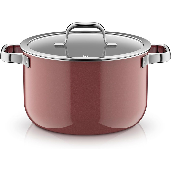 Каструля 24 см зі скляною кришкою, рожевий Fusiontec Mineral Pro WMF