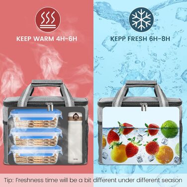 Термосумка 15 л сіра DUNSOO