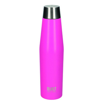 Бутылка металлическая Built Active, с двойными стенками, розовая, 540 мл