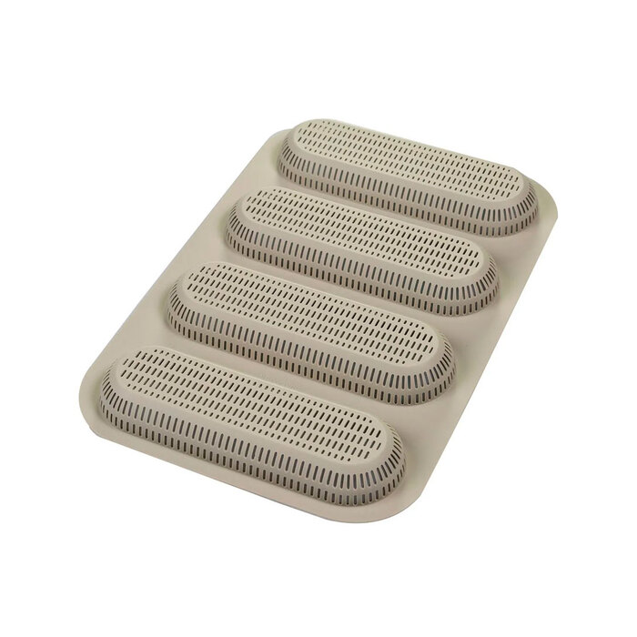 MINI BAGUETTE BREAD Форма силіконова на 4 булочки 170x55 h20 мм