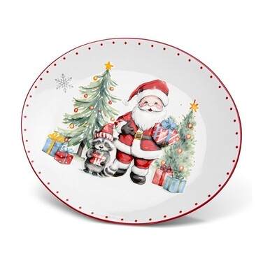 Тарілка овальна Fissman 31х25,3 см доломіт (0361)