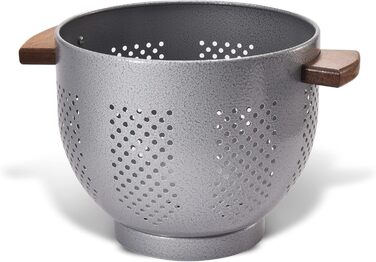 Металеве сито для пасти з дерев'яною ручкою 22 см beifeier