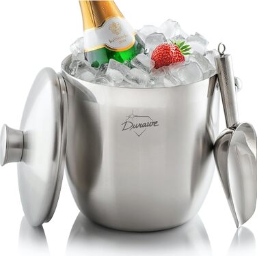 Відро для льоду 3 л з кришкою, совком та щипцями для льоду Durawe Company