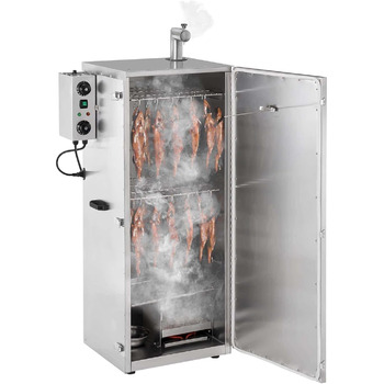 Коптильня з нержавіючої сталі 8 решіток 45 x 60 x 132 см Royal Catering
