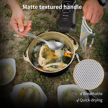 Набор туристических титановый столовых приборов OUTXE