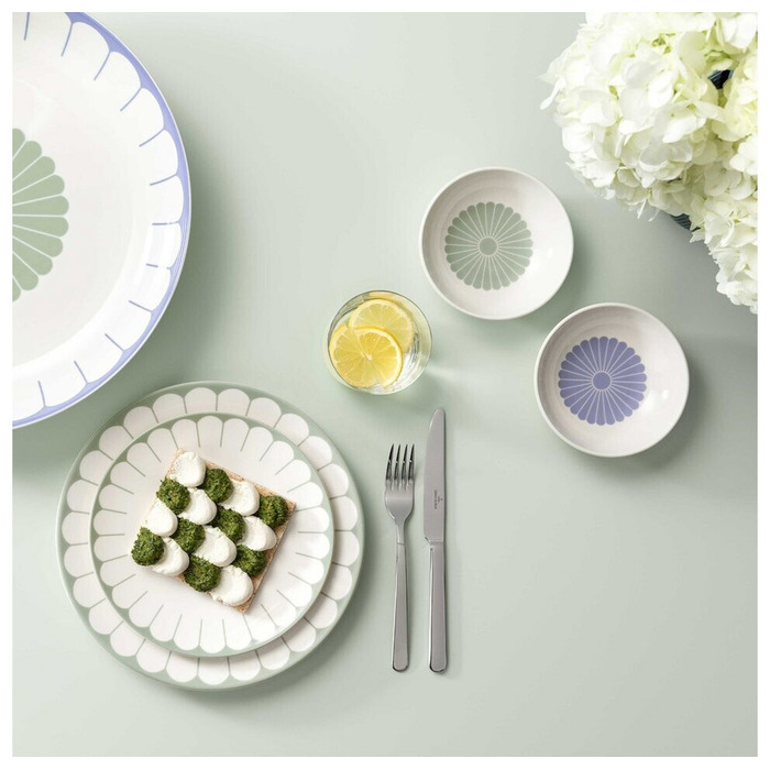 Набір столового посуду на 2 персони, 8 предметів, зелений Fleur Villeroy & Boch
