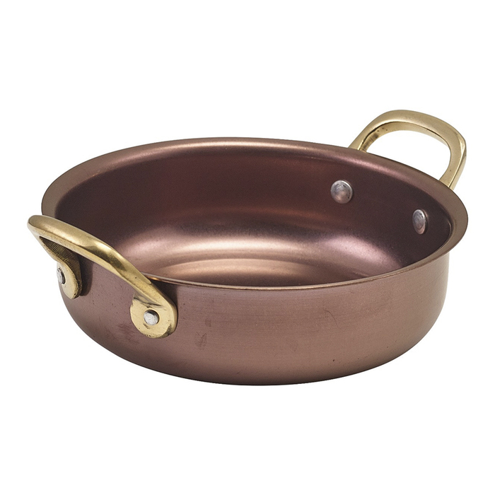 Сковорода для подачі 13.5*3.75 см, 460 мл, кругла, металева, Copper Vintage Steel, GenWare