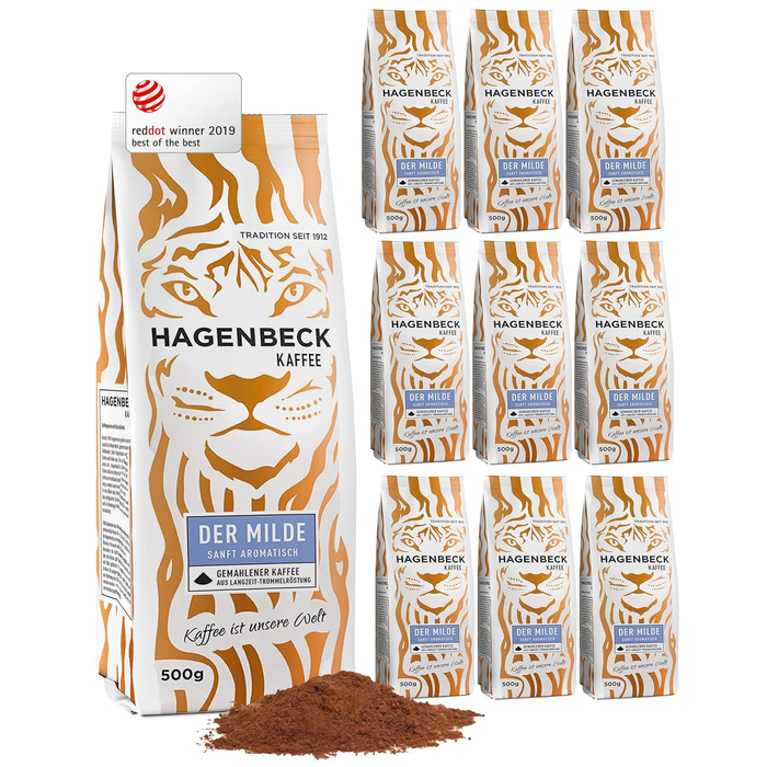 Кава - Кав&39ярня - Смажена кава - Мелені кавові зерна - 250 г - 100 арабіка - Ароматна - Традиційна кавова суміш (М&39яка, 500 г (10 шт.))