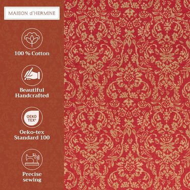 Бавовняні килимки для серветок, набір з 4 шт. , декоративні килимки для серветок, пасхальні килимки, що миються, для свят, вечерь, весни, літа (33 см x 48 см) (031 - Софія), 39Hermine 100