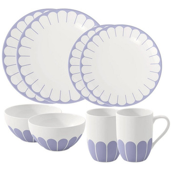 Набір столового посуду на 2 персони, 8 предметів, синій Fleur Villeroy & Boch