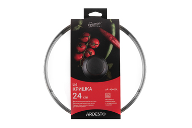 ARDESTO Gemini Gourmet 24 см, скло, нержавіюча сталь, бакеліт