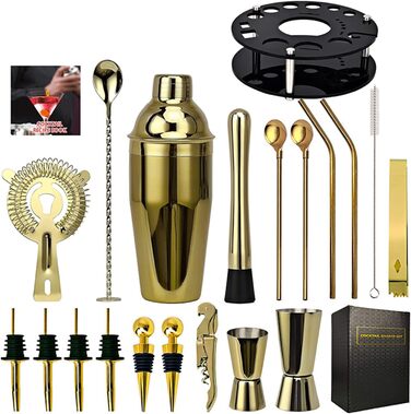 Професійний коктейльний набір з нержавіючої сталі 20 предметів Uqezagpa