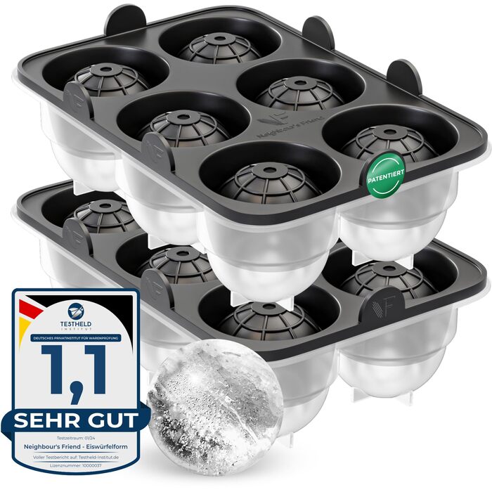 Патентованная форма для льда 2 шт Neighbour's Friend