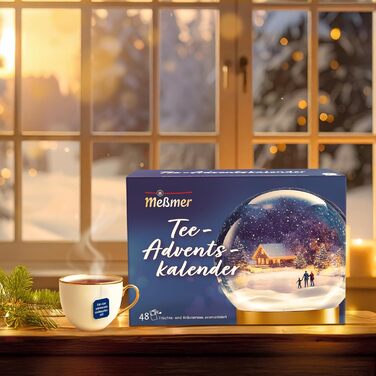 Рождественский адвент-календарь, 48 чайных пакетиков в 24 разновидностях Meßmer