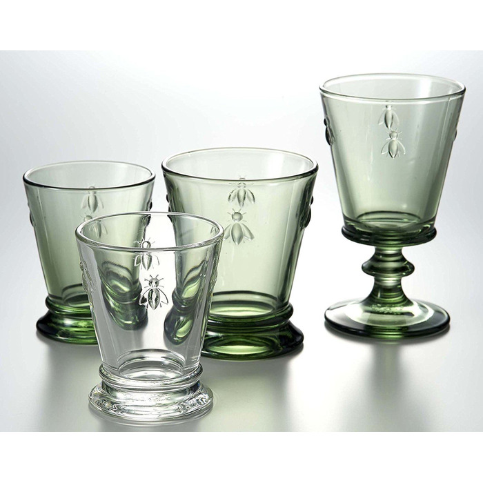 Склянка La Rochere Abeille, зелена, h макс. 10,3 см, діам. 8,4 см, 260 мл