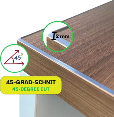 Скатерть прозрачная и водонепроницаемая 120 х 80 см MOM'S HOME