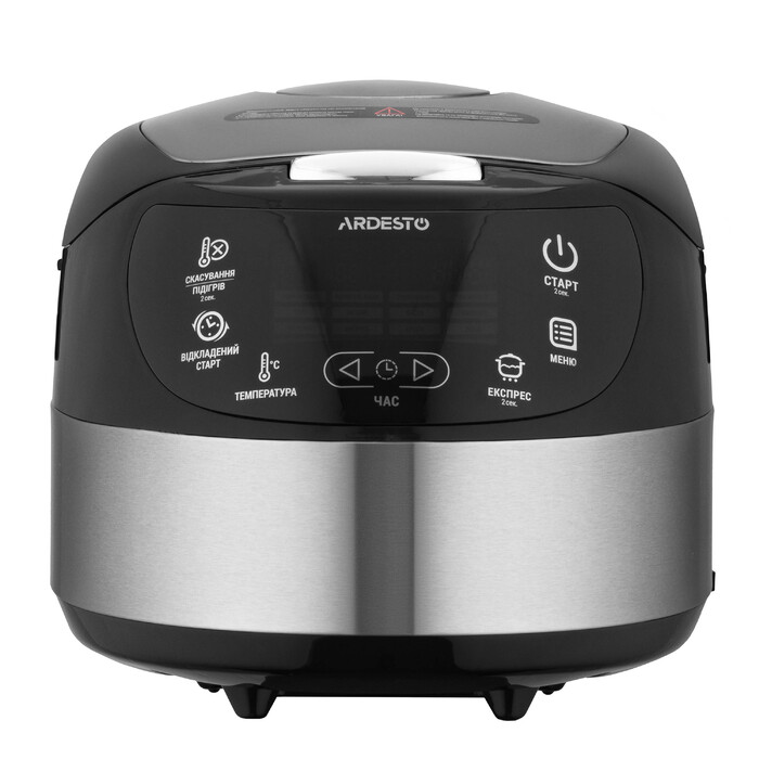 ARDESTO Мультиварка Ardesto, 860Вт, чаша-5л, электронное управление, корзина для фритюра, металл/пластик, серебристый