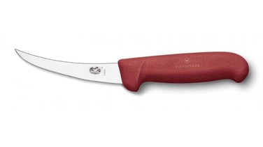 Кухонний ніж Victorinox Fibrox Boning лезо 12см вузьке з черв. ручкою