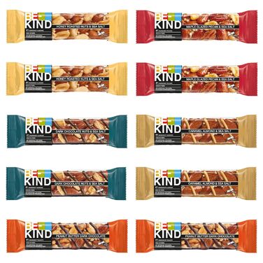Зразковий пакет BE-KIND, 10 шт. з 5 різними смаками, 10 батончиків по 40 г