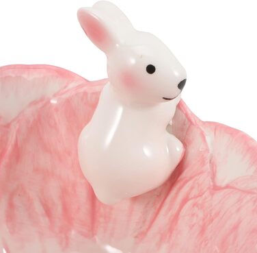Набір мисок у формі кролика з ложкою рожевий BOSUGE
