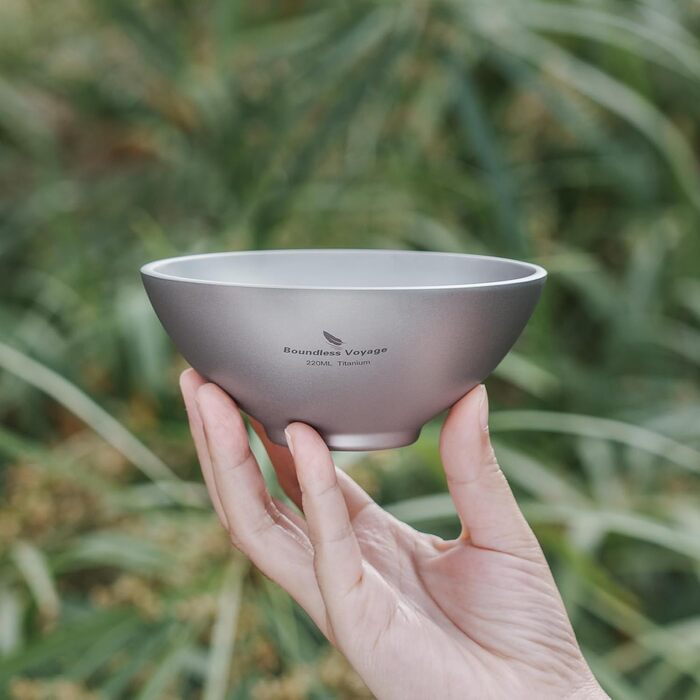 Титанова миска для кемпінгу 220 мл iBasingo