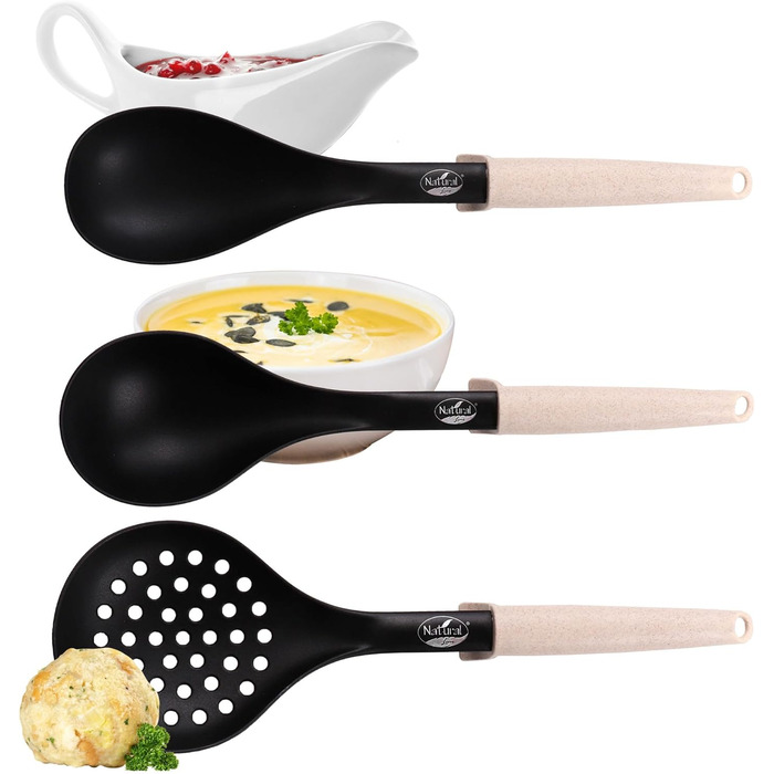 Набір кухонного начиння Natural Line, 6 предметів, бежевий STONELINE