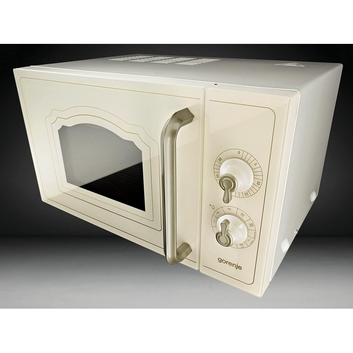 Мікрохвильова піч Gorenje MO20A3WH / 20 л / 800 Вт / AquaClean / AutoMenu / Сенсорне керування / LED-дисплей / Функція розморожування / 5 рівнів потужності / Блокування від дітей / Білий (Класичний, Бежевий)
