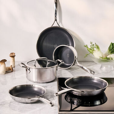 Сотейник 16 см с антипригарным покрытием в форме сот со стеклянной крышкой Peak Zwilling