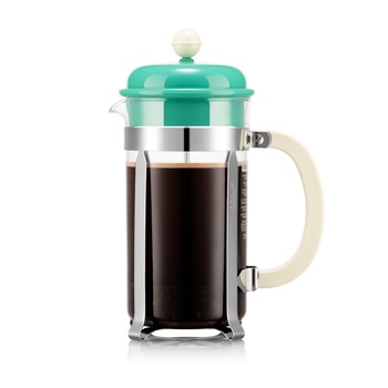 Френч-прес 1 л на 8 чашок, зелений, кремовий Caffettiera Bodum