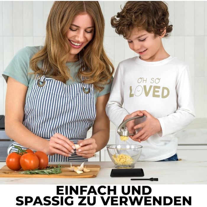 Кухонный пресс для чеснока с мягкой ручкой Zulay Kitchen